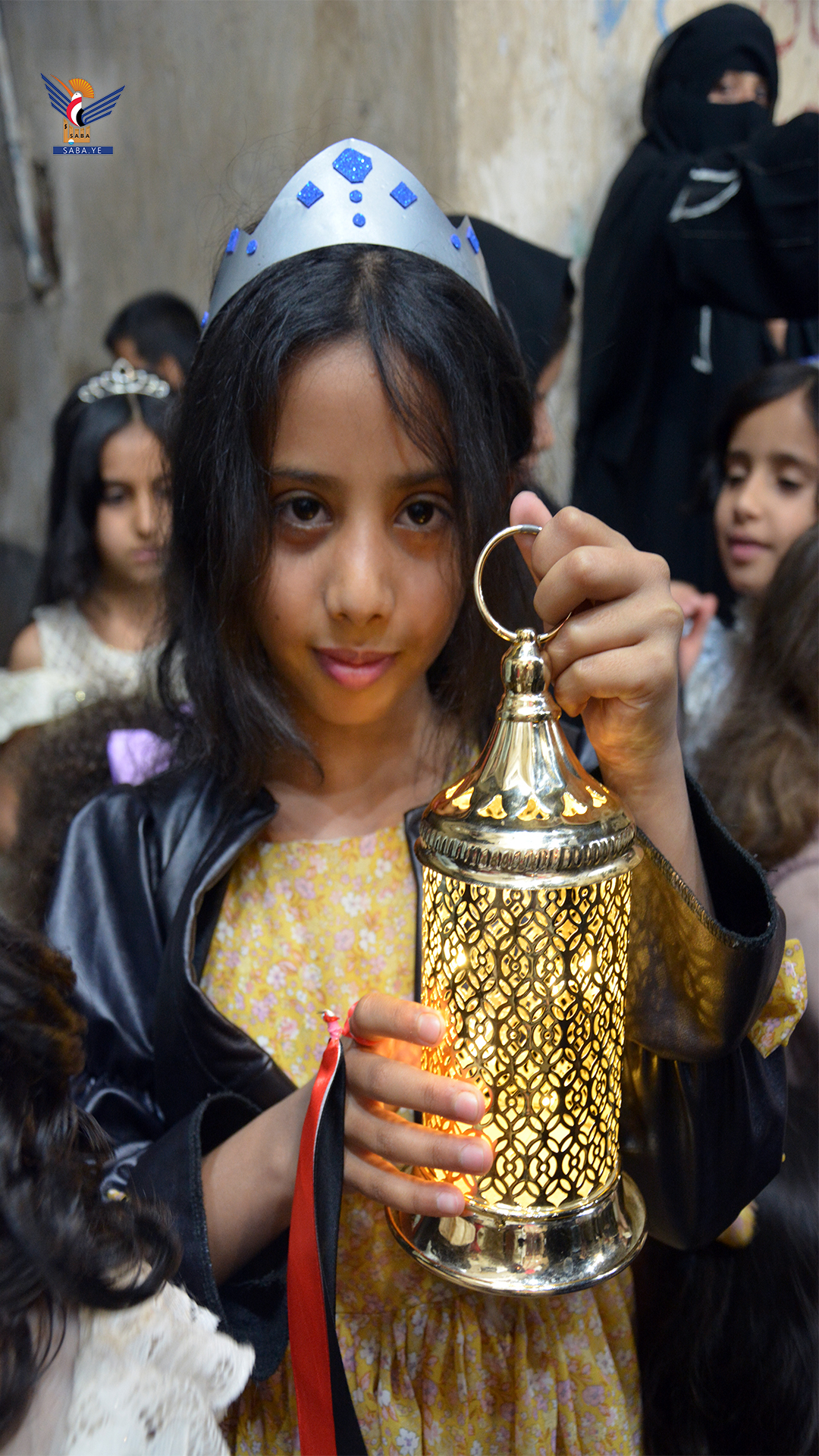 أطفال وبراعم حارة معمر بصنعاء القديمة يحتفون بقدوم شهر رمضان